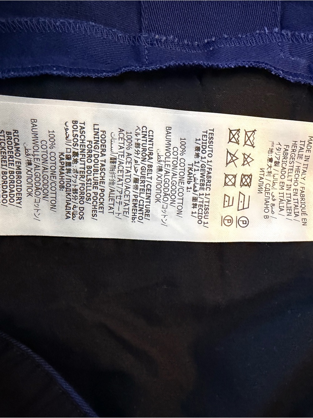 Gucci Men's Cobalt Blue Chinos - Picture 4 of 8